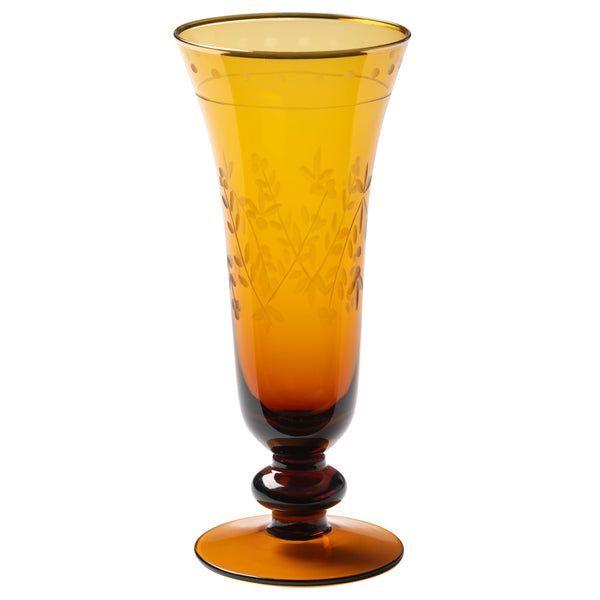 Honey gold etched flute