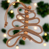 Leather Beaded Tree Ornament