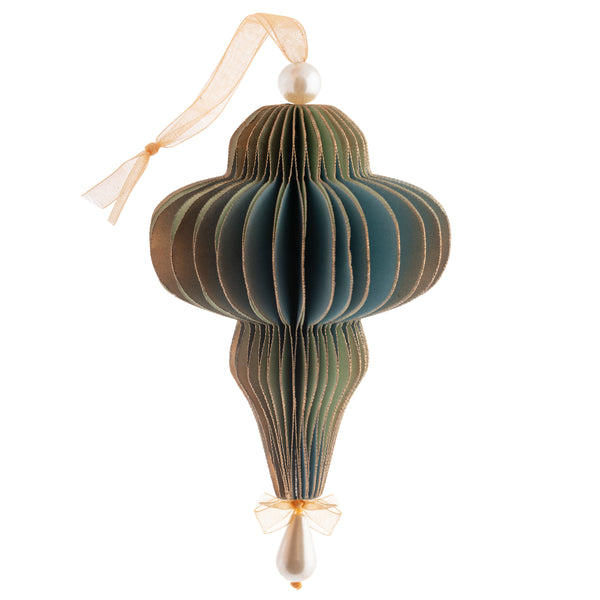 Verdigris Paper Ornament
