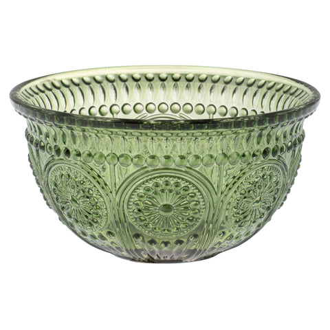 Forest medallion glass bowl