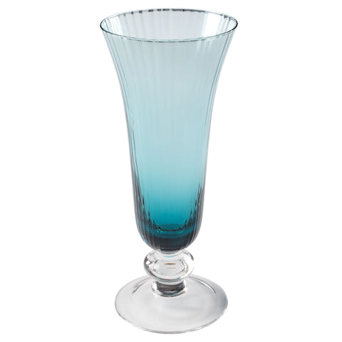 Teal aria champagne flute