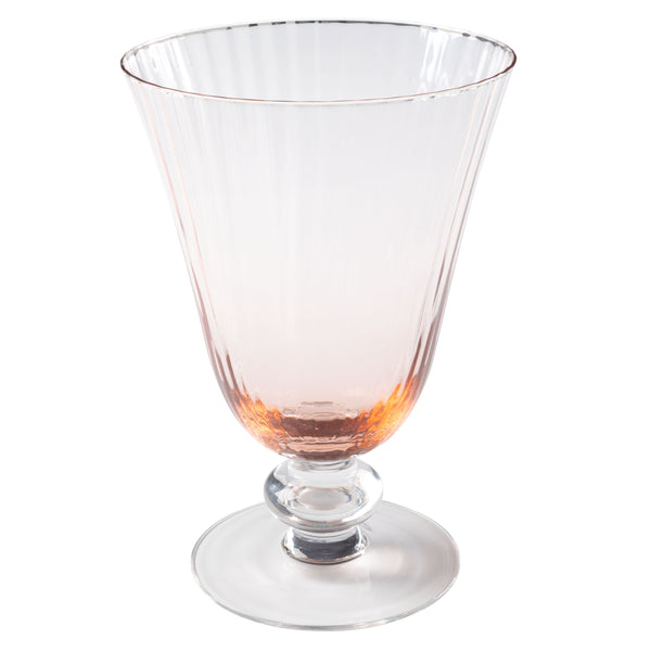 Warm pink aria wine glass