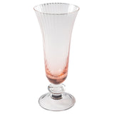 Warm pink aria champagne flute