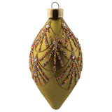 Drop deco glitter glass gold ornament