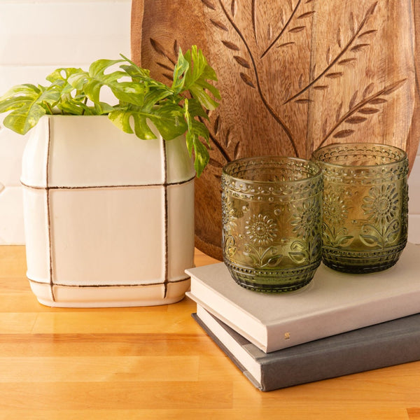 Flat Vase on a table