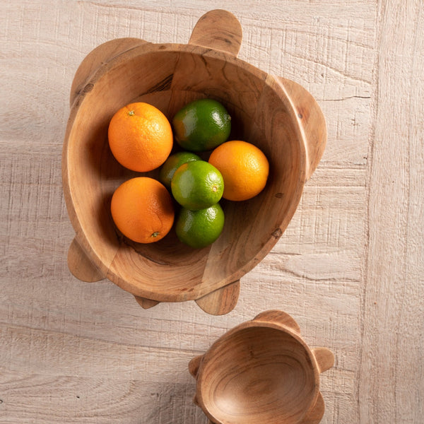 Small Wood Turtle Bowls on a table