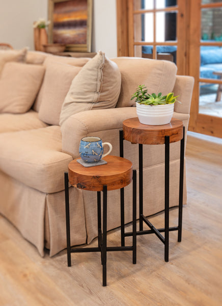 Berkley drink tables by a couch