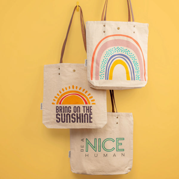 Cotton Canvas Book Bags