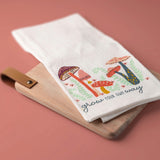 Flora Tea Towel With Cutting Board