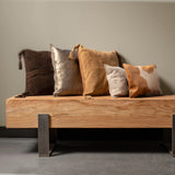 Suede Tassel Square Pillow
