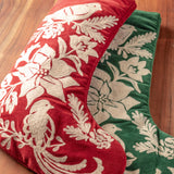 Toile stockings stacked on a table