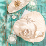 White wash trays with other coastal decor