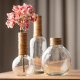 Catalina Glass & Cane Wrapped Vases