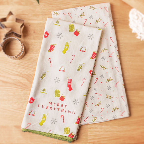 Flour Sack Tea Towels W/ Charm