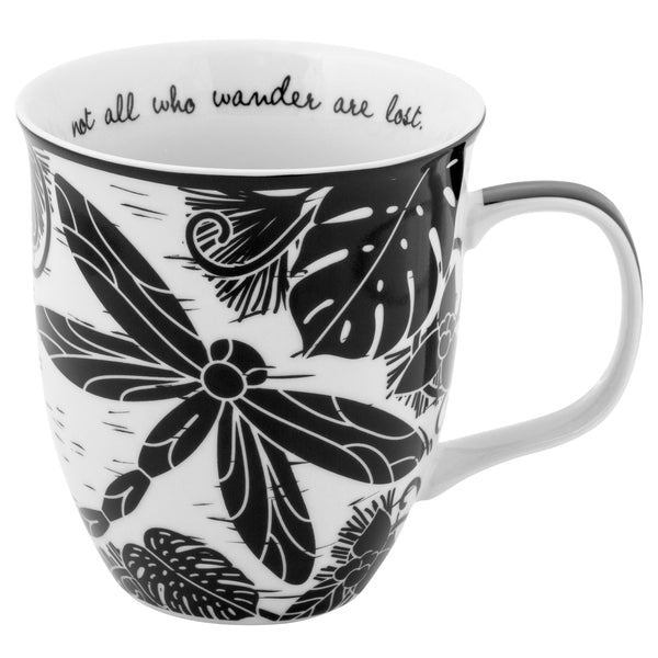 Dragonfly boho mug