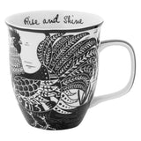 Rooster boho mug