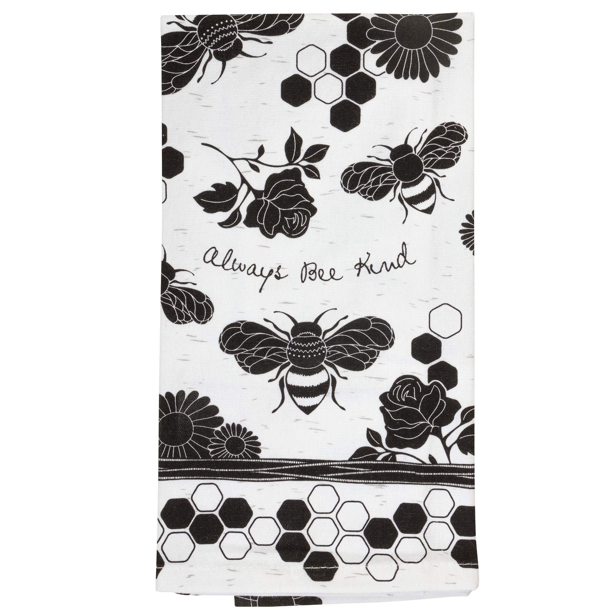 Karma Gifts Be Happy Flora Tea Towel