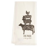 Home is where your heard is Modern Farmhouse Tea Towels