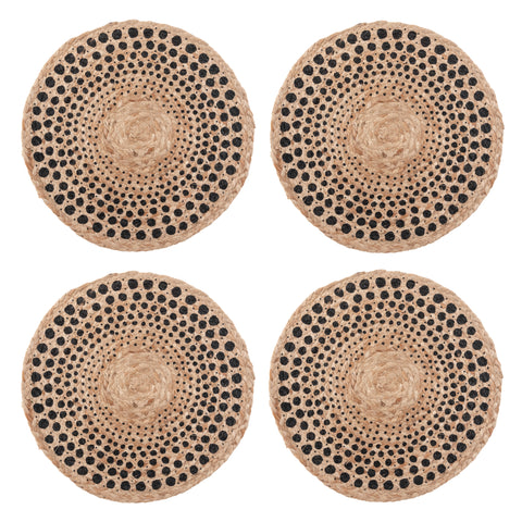 Dots jute placemats set