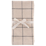 Cotton Dinner Napkins Window Pane
