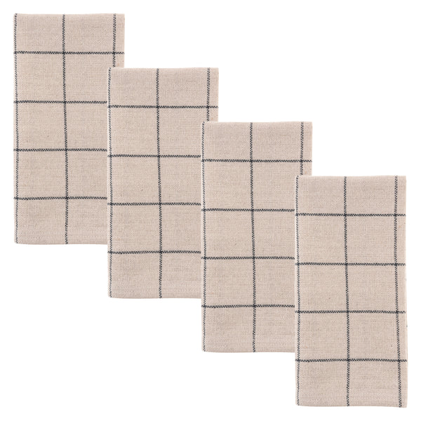 Cotton Dinner Napkins Window Pane