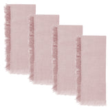 Fringed Dinner Napkins Set