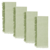 Fringed Dinner Napkins Set