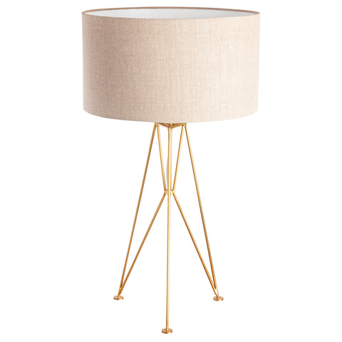 Brass Tripod Table Lamps