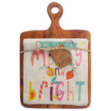 Holiday Tea Towels W/ Cutting Board