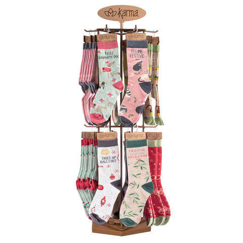 Holiday Sock Display Assortment