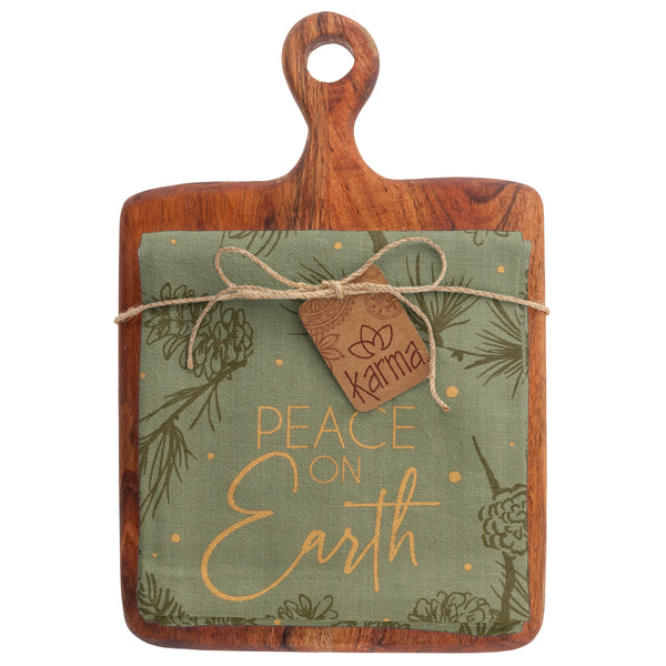 Holiday Tea Towels W/ Cutting Board