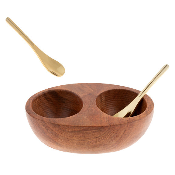 Double Pinch Pot with Brass Spoons – Karma