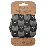 Black Tulip Wide Headbands Packaged View