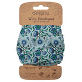 Teal Flower Wide Headbands Packaged View