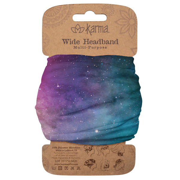 Galaxy Wide Headbands Packaged View