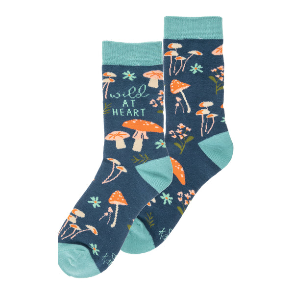 Mushroom crew socks