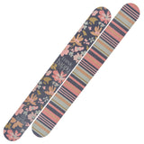 Navy floral emery boards