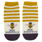 Bee ankle socks front view