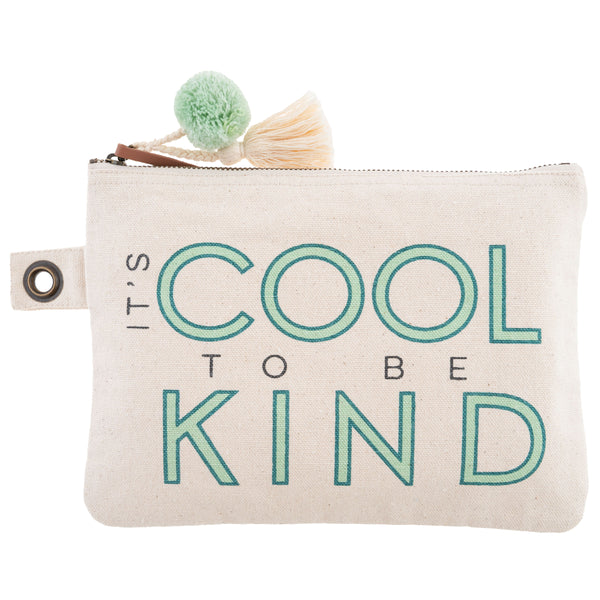 Cool to be kind cotton canvas carry all