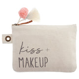 Kiss and makeup cotton canvas carry all