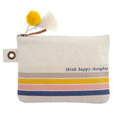 Happy thoughts cotton canvas carry all