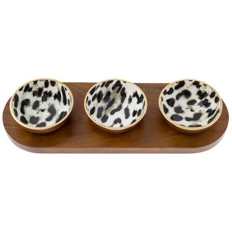 Leopard Enamel Dipping Bowls