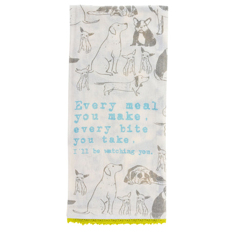 Dog Flour Sack Tea Towel