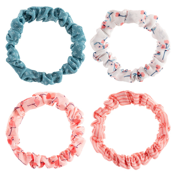 Flamingo Slim Scrunchies