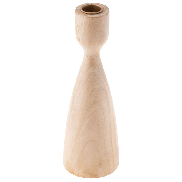Wood Turned Candle Holder Large