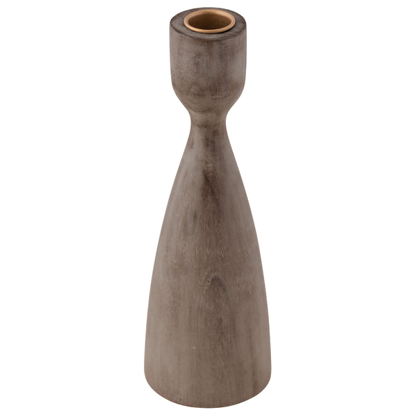 Wood Turned Candle Holder Large