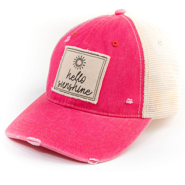 Hello sunshine trucker hat