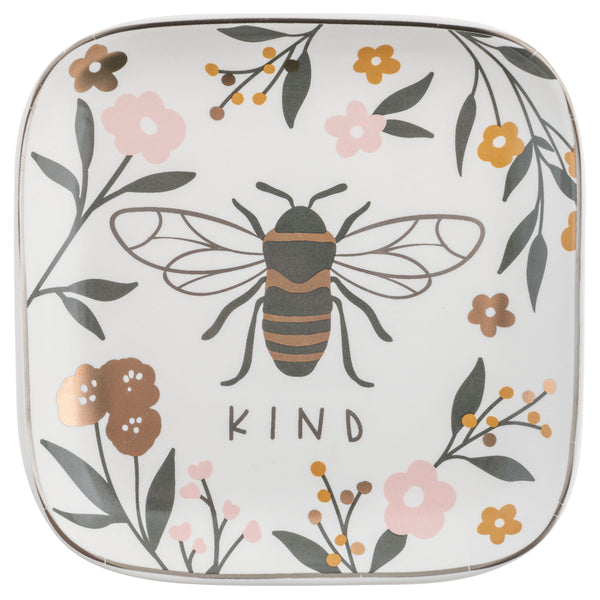 Bee Flora Square Trinket Trays Large