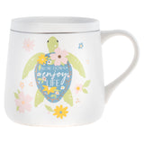 Turtle Flora Mugs