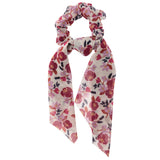 Plum Floral Hair Scarves